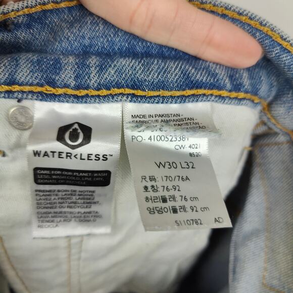 Levi's Western Fit Jeans Mens 30x32 Straight Classic Casual Medium Wash Cowboy - Picture 9 of 11
